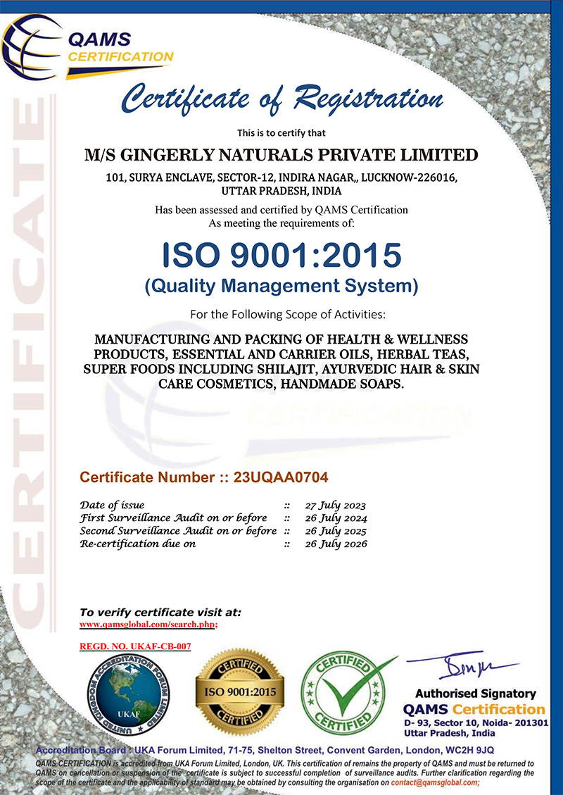 ISO 9001:2015 Certificate